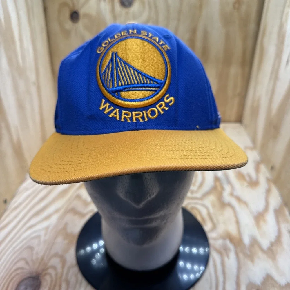 Golden State‎ Warriors Snapback Hat Blue Yellow Mitchell & Ness Embroidered